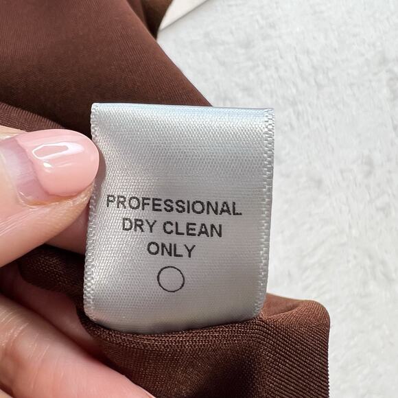 IC Collection by Connie K XL Poncho Faux Suede Zip Front Cape Brown NEW Boho - Picture 7 of 9